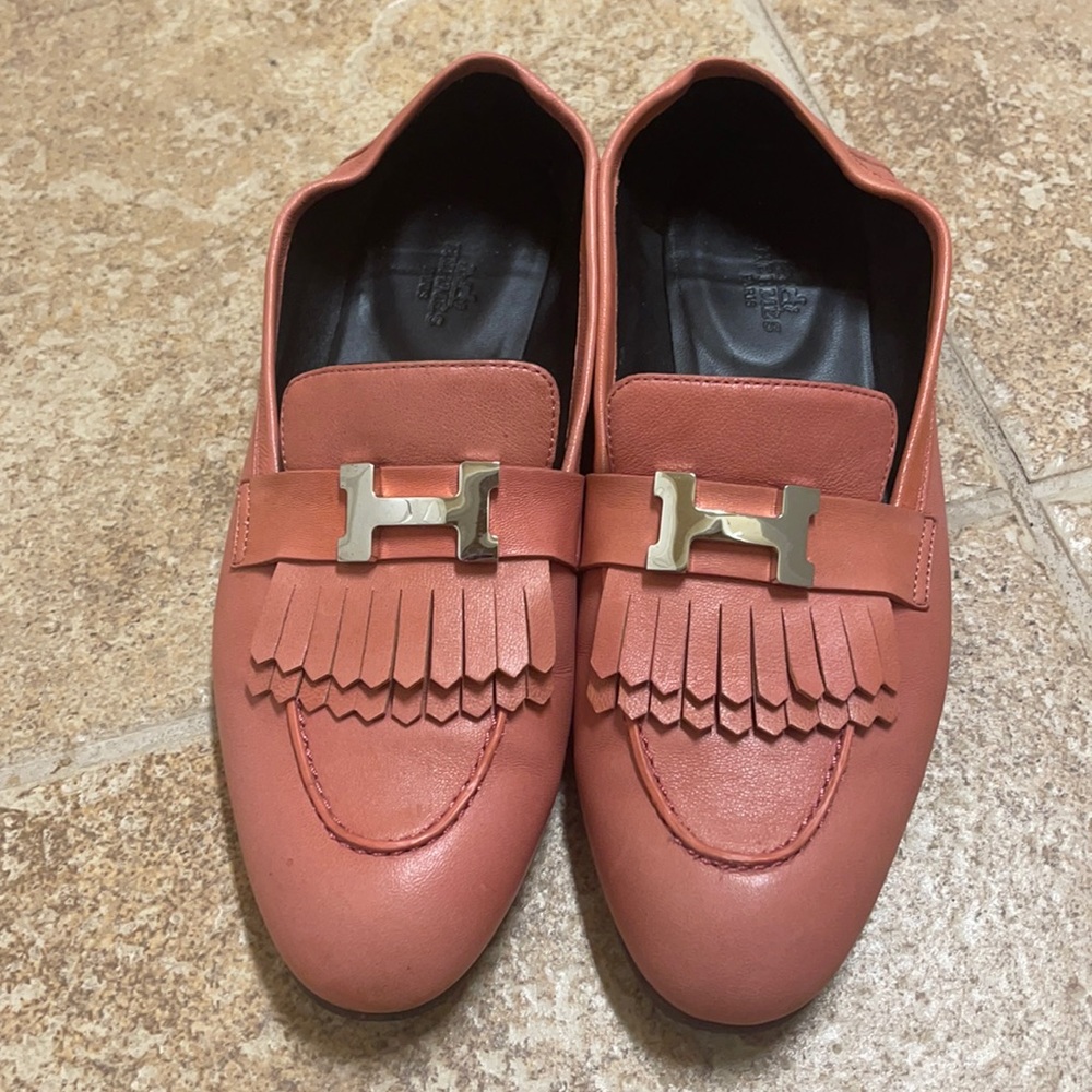 💯 Authentic Hermès Paris loafer size 39